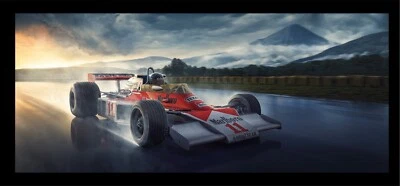 James Hunt McLAREN 1976 Gran Premio de Japón 18"x42" impresión artística S/N Ltd 40 Foto 1 de 4