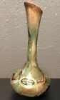 Dryden Drip Glaze Vase~ Brown & Green  7 "  A855
