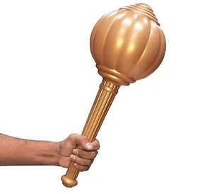 Hanuman Gada Bajrang Bali Gada Golden Color (19 INCH) - Picture 1 of 4