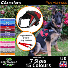 Dog Harness Non Pull Premium padded Adjustable Breathable Reflective - 7 Sizes