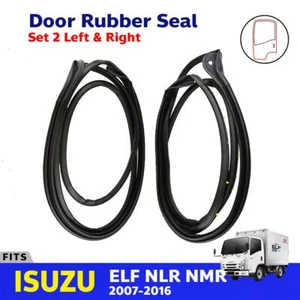 Door Rubber Seal Weatherstrip LH+RH Fits Isuzu ELF NQR NLR Truck 2007-16 EBEZ - Imagen 1 de 8
