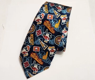 CORBATA ESCOLAR MICKEY MOUSE DE LOS PARQUES DE DISNEY NUEVA CON ETIQUETAS Foto 1 de 3