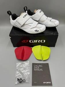 Zapatos de ciclismo de triatlón Giro Mele para hombre, blancos talla 8 EE. UU., 41 UE - Imagen 1 de 16
