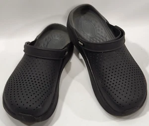 Sandali zoccoli Corcs Literide uomo taglia 10 donna 12 neri traspiranti slip on - Foto 1 di 14
