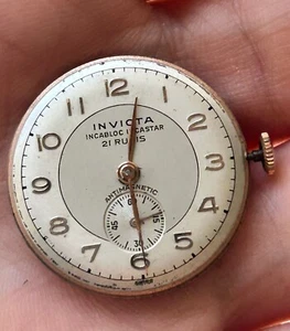 INVICTA AS 970 MOVIMENTO OROLOGIO UOMO VINTAGE MOVEMENT WATCH MONTRES UHR - Imagen 1 de 2