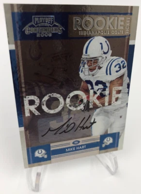 MIKE HART ROOKIE AUTO Card 2008 Playoff Contenders #180 MICHIGAN COLTS - Image 1 of 4