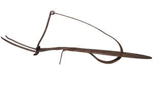 ESCASO TENEDOR DE TALLA DE CARNE MECÁNICO ANTIGUO PRIMITIVO DE PRINCIPIOS DEL SIGLO 20 - Imagen 1 de 10
