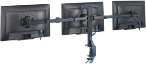 Monitorhalterung Monitorhalter für 3 Monitore Hama neigbar ausziehbar 118495 (A) - Afbeelding 1 van 8
