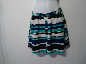 Yumi Kim Women's Drew Striped Silk Button Skirt Sz XS NWT 121 IRRG - Picture 1 of 9