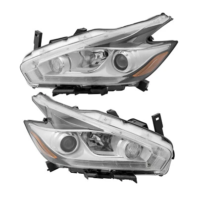 Pair Headlights Halogen Right Passenger+Driver Left For 2015-2016 Nissan Murano Foto 1 de 4