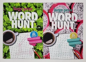 2 New Papp Puzzle Books Large Print Word Hunt Search Find Vol#113,114 Hobby Game - Picture 1 of 5