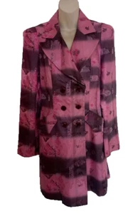 Vintage 90s BAZAR de CHRISTIAN LACROIX Jacquard Tailored Jacket F 40 - 10 12 UK - Picture 1 of 13