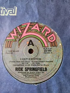 Rick Springfield "I Get Excited" 1982 WIZARD Oz 7" 45rpm - Picture 1 of 2