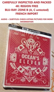 Ocean's Eleven 4K UHD + Blu-ray Steelbook Limited Edition EU Import NEW & SEALED - Picture 1 of 13