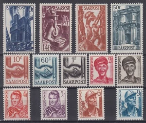 SAAR SAARGEBIET: 1948 - SERIE NR. 231/243 NEU **/* OHNE ODER SCHARNIERSPUREN - Bild 1 von 2