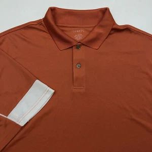 Camisa Polo George Activewear Para Hombres 2XL Naranja Claro Manga Corta Entrenamiento Gimnasio Polo - Imagen 1 de 8