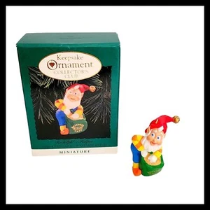 Hallmark Keepsake Ornament Miniature - Rudolph's Helper - 1996 - Reindeer Treat - Picture 1 of 8