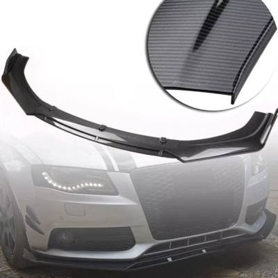 For Hyundai Elantra  Carbon Fiber Front Bumper Chin Lip Splitter Spoiler Body US Foto 1 de 4