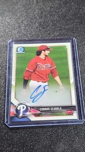 Bowman Chrome 2018 - Prospect Autographs Connor Seabold #BCPA-CS (AU, RC) - Imagen 1 de 2