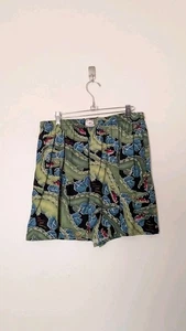 Vintage Bayou Wear New Orleans Jazz Fest Alligator Shorts Sz L Mens Wearable Art - Picture 1 of 7
