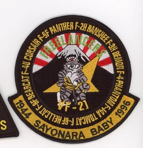 PATCH USN F-14 TOMCAT VF-21 FREELANCERS sAYONARA BABY - Picture 1 of 1