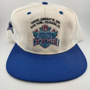 Vintage Super Bowl XXVII 27 Snapback Hat Cap 1993 Rose Bowl NFL - Bild 1 von 14