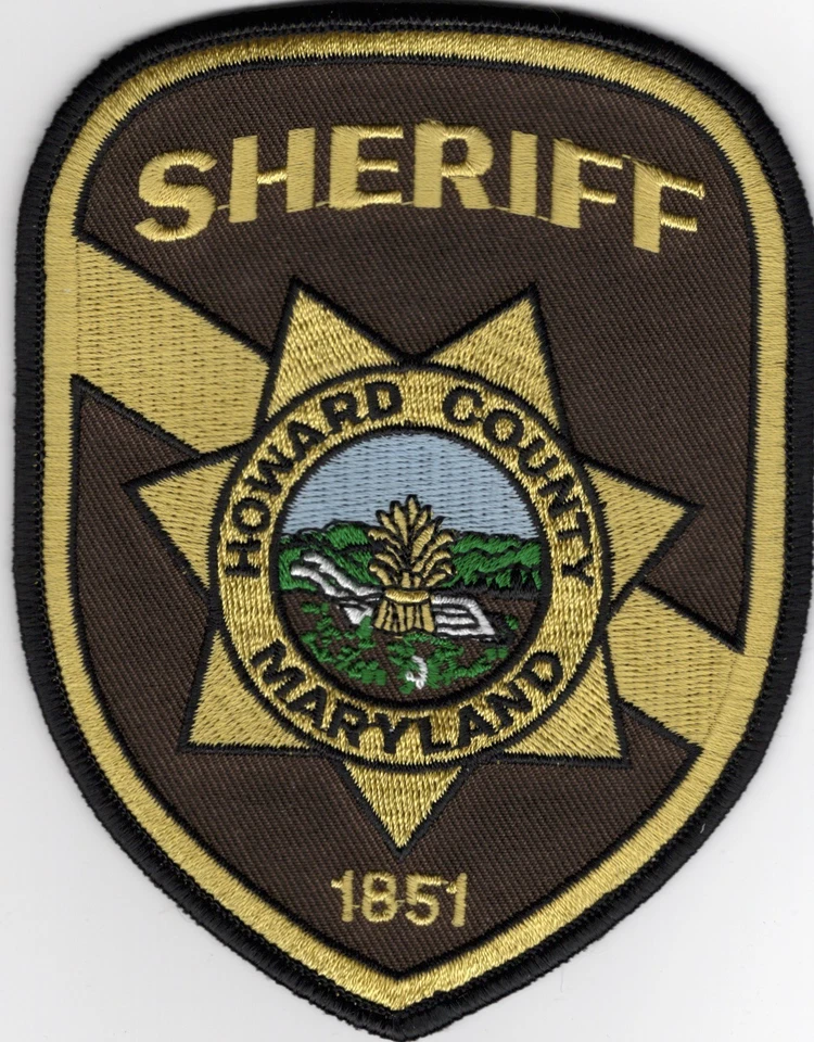 Нашивка полицейского шерифа округа Говард штата Мэриленд - Изображение 1 из 1