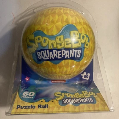 Nickelodeon SpongeBob Square Pants 60 Pc. Puzzle Ball/Brand New Sealed Viacom - Image 1 of 2