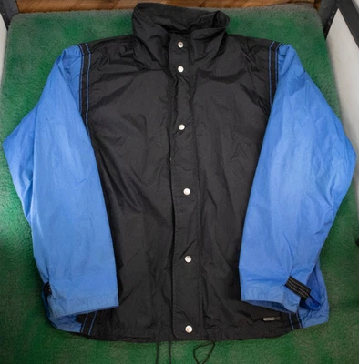Chaqueta cortavientos Levis Silvertab para hombre XL azul botón cremallera Y2K Foto 1 de 4