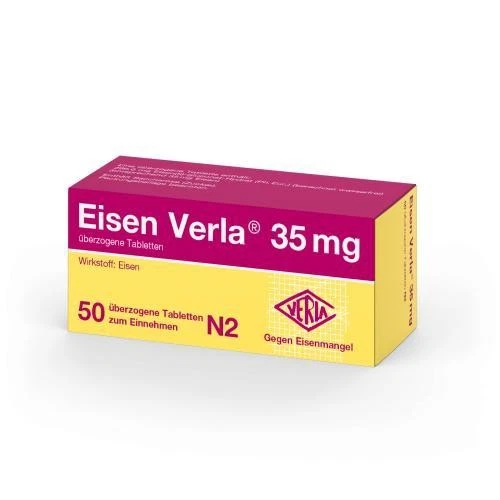 VERLA-PHARM ARZNEIMITTEL GMBH & CO. KG 3x EISEN VERLA 35 mg überzogene Tabletten 50 ST PZN 11163892
