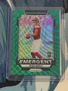 Panini Prizm 2024 - Jayden Daniels emergente #2 Green Wave Prizm (RC) - Imagen 1 de 2