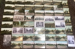 Lot 50 Antique 1910 Postcards Freehold NJ Raceway Main Broad St. Hotel Belmont + - Picture 1 of 13