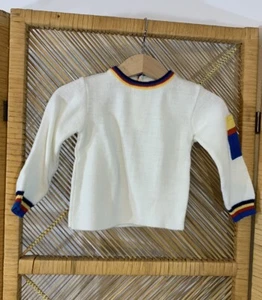 Vintage Baby Sweater Rainbow 12-18 Months - Picture 1 of 7