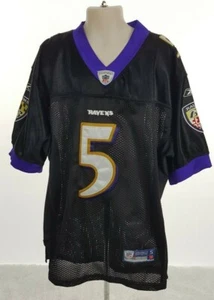 NFL Baltimore Ravens Joe Flacco Reebok Trikot Jugend Größe S 10-12 schwarz/lila - Bild 1 von 7