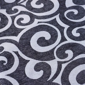 MCM Baroque Upholstery Fabric Black White Scroll Pattern 60in Wide BTY Elegant - Picture 1 of 5