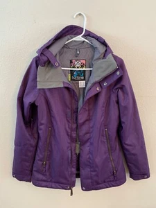 Chaqueta Abrigo Burton Dry Ride Dryride Para Mujer Talla 3 Púrpura Cremallera Completa Con Capucha - Imagen 1 de 13