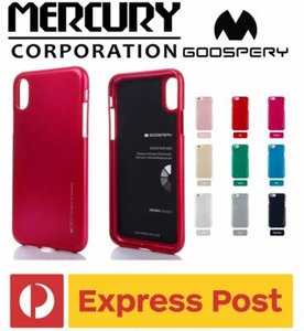 iPhone XS Max (Plus) Mercury Goospery iJelly Metal Flexible Protection Case - Picture 1 of 16