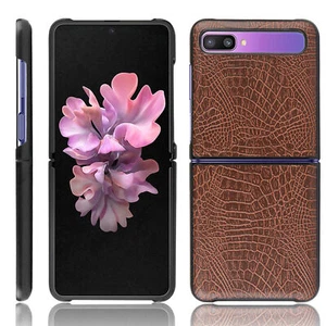 For Samsung Galaxy Z Flip Crocodile Pattern Protective Shell Phone Case Cover - Picture 1 of 20