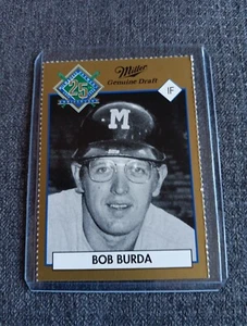 BOB BURDA 1994 MILWAUKEE BREWERS MILLER BREWING RARE BASEBALL CARD SGA - Picture 1 of 2
