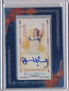 JOHN McENROE Autograph - 2011 Topps Allen & Ginter Framed Mini Auto - Tennis - Picture 1 of 2