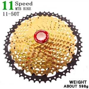 11Speed 11- 50T MTB Bicycle Cassette Wide Ratio Mountain Bike Freewheel Sprocket - Picture 1 of 17