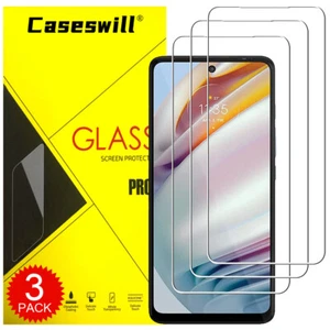 For Motorola Moto Edge (2022) Caseswill HD-Clear Tempered Glass Screen Protector - Picture 1 of 9