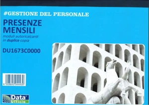 Blocco rapportino giornaliero presenze mensili 50fg x 2copie ricalcanti 21x29cm - Imagen 1 de 2