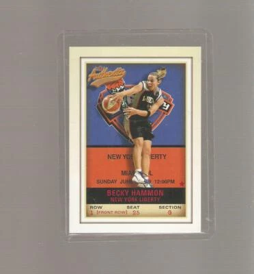 becky hammon 2002 wnba front row /100, texas tech,las vegas aces head coach,hof - Image 1 of 2