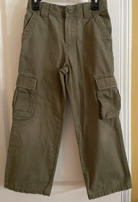 Pantalones cargo Tommy Hilfiger para niños talla 6 verde militar desgastados Foto 1 de 4