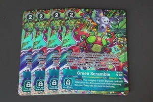 Digimon TCG (2020) - LM-030 - 4x Green Scramble - ST20 Alt Art Promo - Playset - Picture 1 of 1
