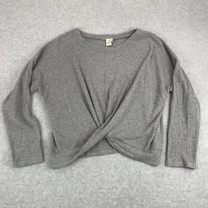 Paper Crane grauer Pullover Oberteil leicht Damen Größe Large grau - Bild 1 von 7