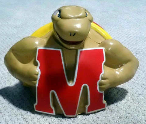 Terphead Foamheads NCAA Maryland Turtle Mascot Terrapins Foam Hat Cover