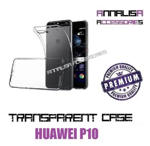 CUSTODIA TRASPARENTE PER HUAWEI P10 COVER PROTEZIONE SILICONE TPU SLIM CASE - Foto 1 di 1