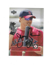 Autographed Signed JEREMY GIAMBI Boston Red Sox  2003 Upper Deck Card w/COA